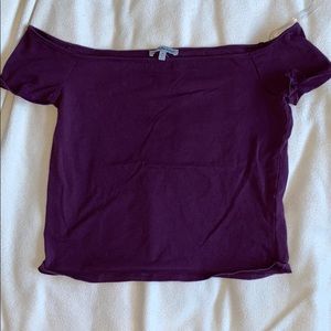 Off the shoulder crop top
